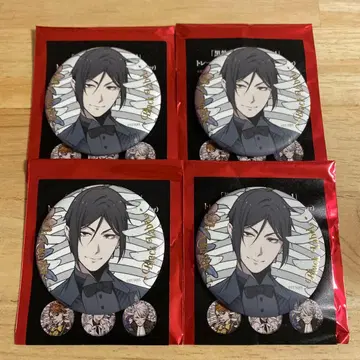 흑집사 Black Label 캔뱃지 세바스찬 4점