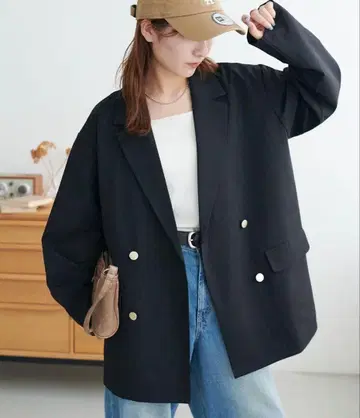 디스코트 골드 버튼 W 테일러 자켓 미사용