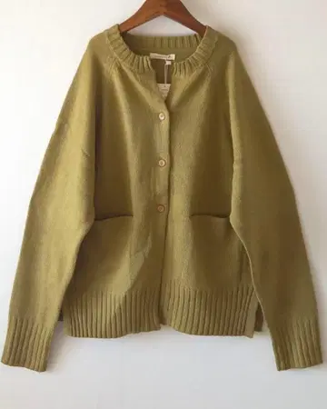 [미사용 새상품] 클라우드나인 루즈핏 가디건 F 올리브