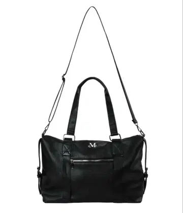 MUCENT 숄더백 가죽 블랙 한국