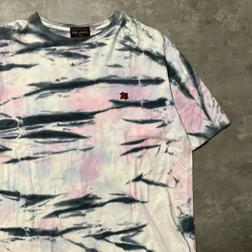 정가: 12,100엔 MR.OLIVE 장미 타이다이 염색 반팔 T셔츠