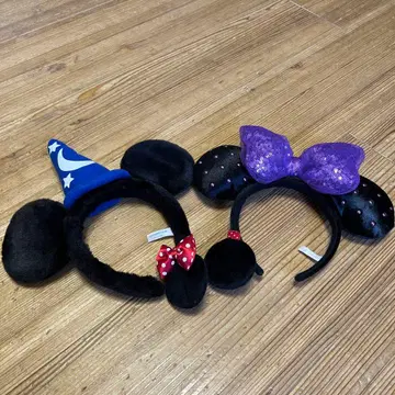 미키 미니 귀 머리띠 세트