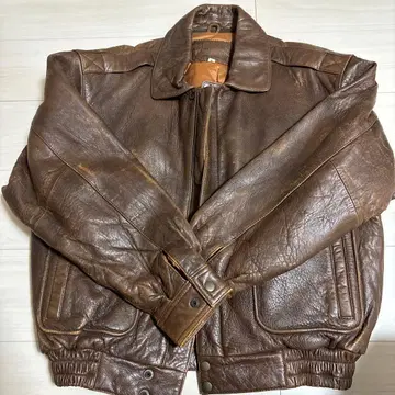 [ 선착순 ] 브라운 가죽 MA-1 자켓 M 사이즈