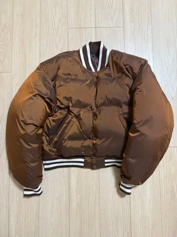 Beams 브라운 다운 봄버 자켓