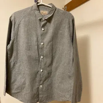 나카가와 마사시치 상점 면린넨 래글런 워크 셔츠