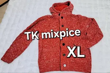새상품급 TK mixpice 가디건 니트 빨간색 XL