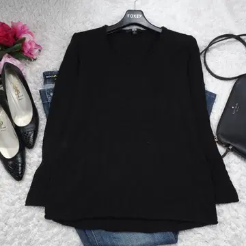 H333*UNIQLO 유니클로 캐시미어 니트 스웨터 블랙 M