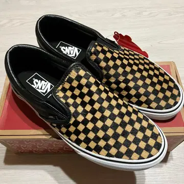 VANS CALF HAIR CLASSIC SLIP-ON 체커