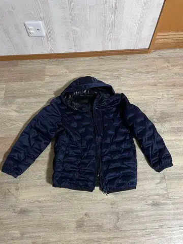 아오키 네이비 후드 부착 안감 알루미늄 축열 아우터