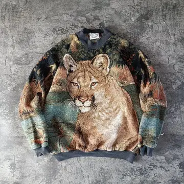 90s USA제 SUGAR STREET WEAVERS 라이온 맨투맨