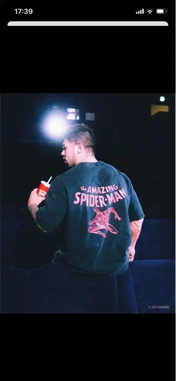 LYFT marvel 콜라보 스파이더맨 T-SHIRT