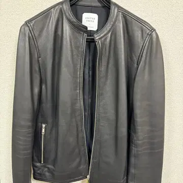 UNITED TOKYO 싱글 라이더 자켓 천연 가죽