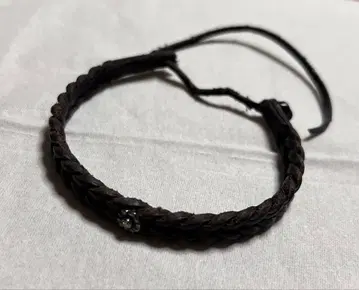 Line&jo 가죽 팔찌 블랙