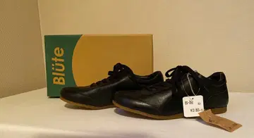 BIute 블랙 가죽 캐주얼 슈즈
