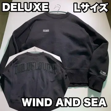 DELUXE WIND AND SEA 콜라보 트레이닝복 맨투맨 블랙 L