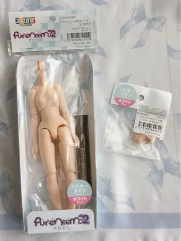 azone 퓨어니모2 필 S/여아 실키 스킨 힐 발 세트