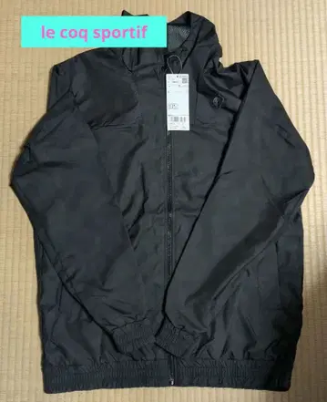 르꼬끄 스포르티브 블랙 윈드 브레이커 올 패턴 프린트 L