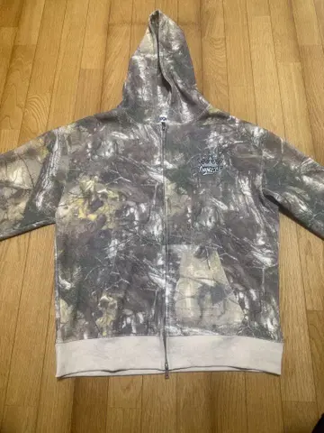 9090 SYNCH 카모플라쥬 풀 지퍼 후드티