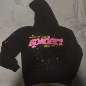 SP5DER 후드티 블랙