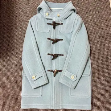 beautiful people 더플 코트 스카이블루 울