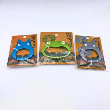 새상품 스튜디오 지브리 페이스 카라비너 토토로 센과 치히로 3종 세트