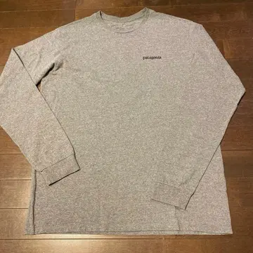 Patagonia 남성용 롱 슬리브 라인 로고 릿지 M 그레이