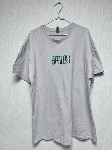 ammo 로고 티셔츠 그레이 XL