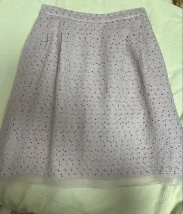 TOCCA 울 밑단 샤샤 스커트 핑크 2 라메