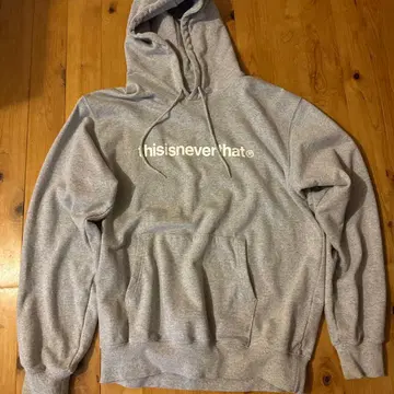 thisisneverthat 그레이 후드 부착 후드티