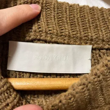 TODAYFUL 브라운 니트 드레스 반팔