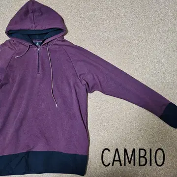 CAMBIO 하프 지퍼 후드티