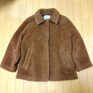 Ballsey 울 보아 스텐카라 코트 브라운 36