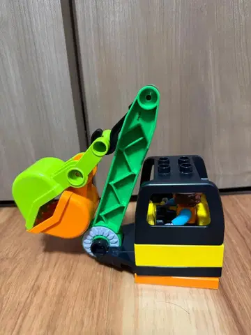 LEGO 듀플로 일하는 자동차 작업자 공사장 굴착기 No.259