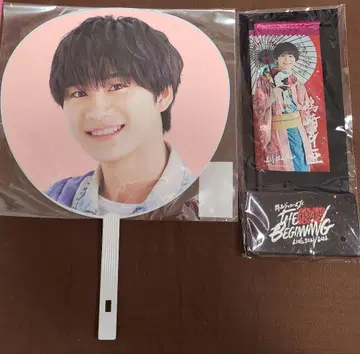 [ 미사용 새상품 ] Lil   시마사키 토아 부채  미니 깃발