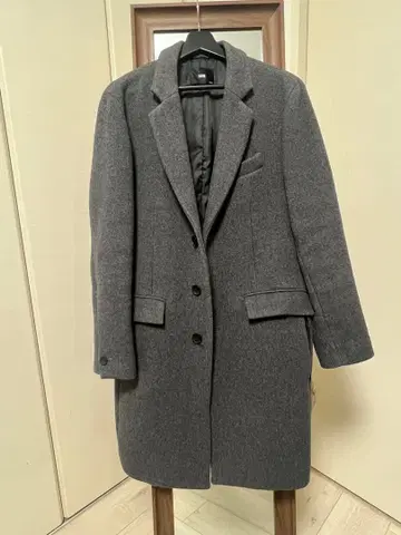 HARE 그레이 체스터 코트 3개 버튼