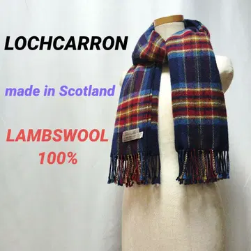 LOCHCARRON 로캐런 체크 머플러 스코틀랜드제 램스울