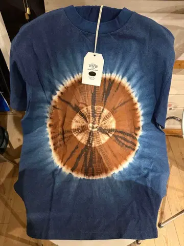 미사용 새상품 타이다이 무늬 T셔츠