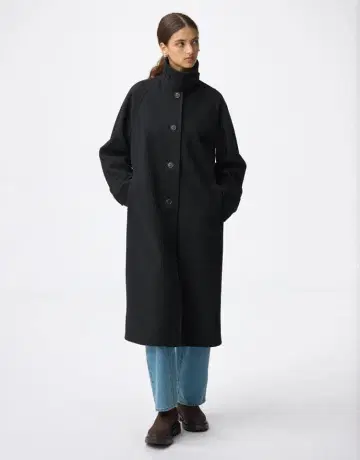 GU 코지 멜톤 발마칸 코트+EC 긴 길이 3XL 미개봉 새상품 블랙