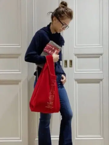 MUSE de Deuxieme classe 봉주르 마담 벨로아 백 빨간색