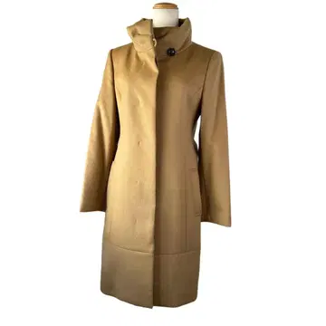 [ 새상품급 ] UNTITLED 카멜 울 코트 캐시미어 혼방