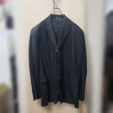 랄프 로렌 린넨 블랙 테일러드 자켓