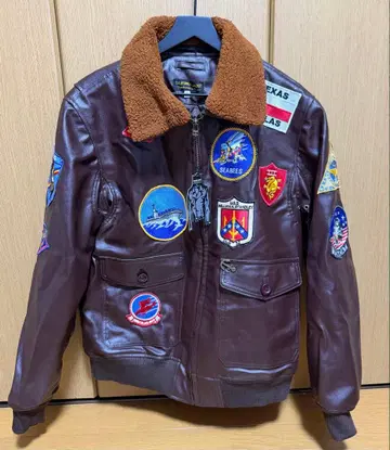 새상품 미사용 탑건 가죽 플라이트 자켓