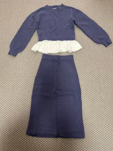 프로포션 바디 드레싱 니트 셋업