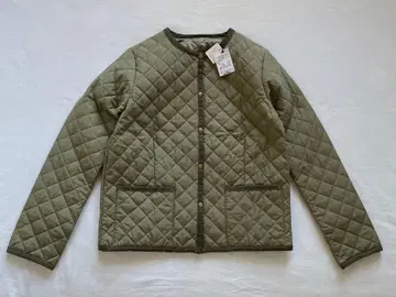 새상품 OPAQUE CLIP 퀼팅 자켓 노카라 40 L