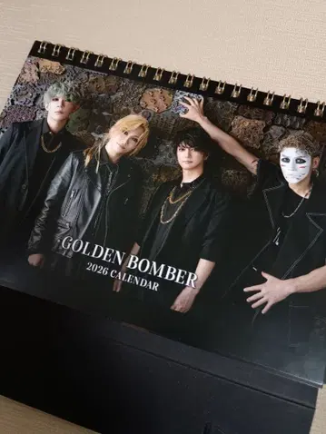 골든 봄버 금폭 탁상 달력 2026 키야부 유타카 투어 굿즈