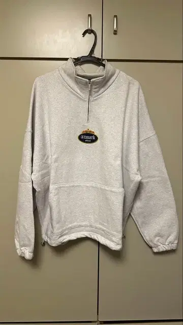 @climate 그레이 하프 지퍼 트레이닝복