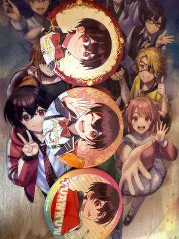 컬러풀 피치 유안 군 캔뱃지 3개