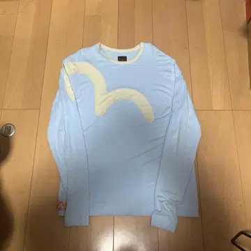 Evisu 스카이블루 긴팔 티셔츠