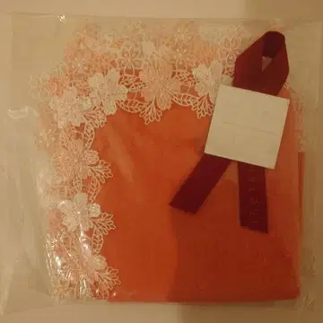 미개봉 새상품 근택 레이스점 벚꽃 레이스 장식 손수건 핑크