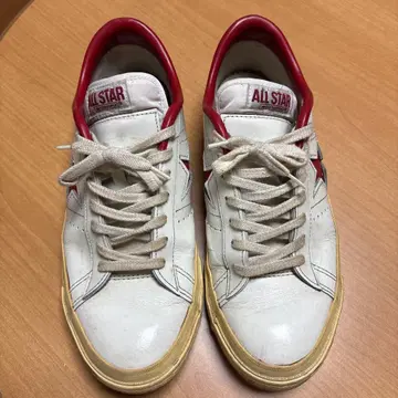 CONVERSE ALL STAR 화이트/레드 로우컷 원스타